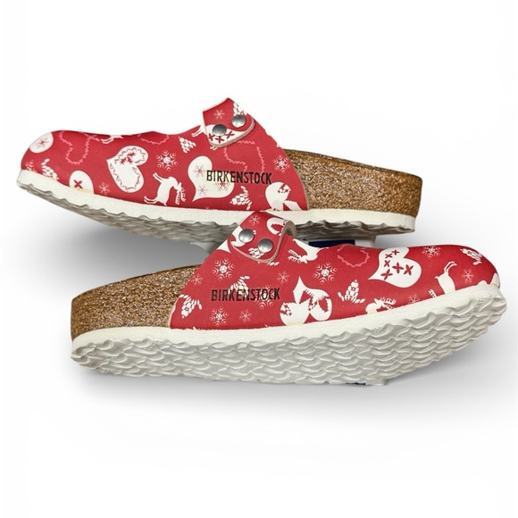 Birkenstock Maria Clogs Kids Reindeer Heart Red Sz C11 - Picture 3 of 4